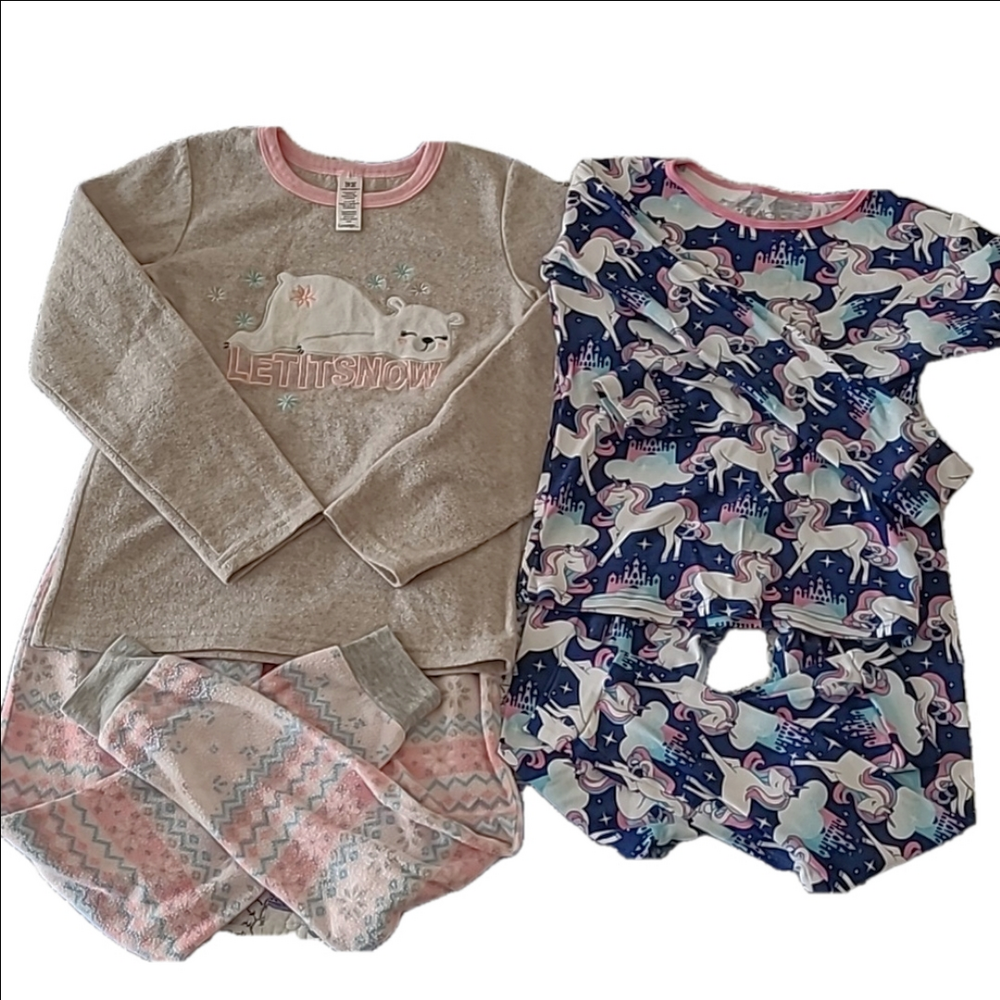 Two Pair of Girls PJs Size 8-10 George and Children's Place